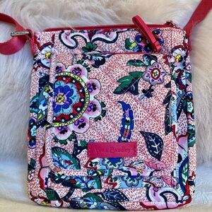 NWOT Vera Bradley RFID Mini Hipster Crossbody Bag “Stitched Flowers”